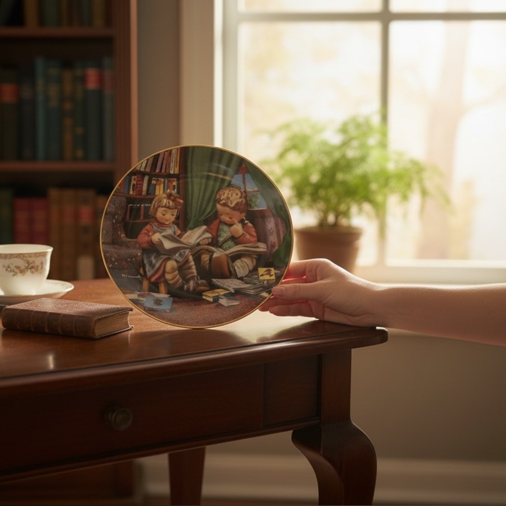 Hummel Budding Scholars Danbury Mint Collector Plate Little Companions